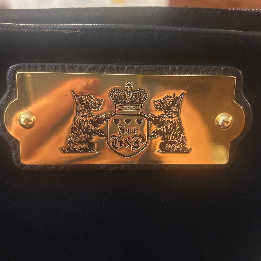 NEW NWT Vintage Juicy Couture Black Satin Makeup Bag - Picture 4 of 5